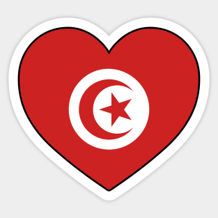 Heart - Tunisia Sticker